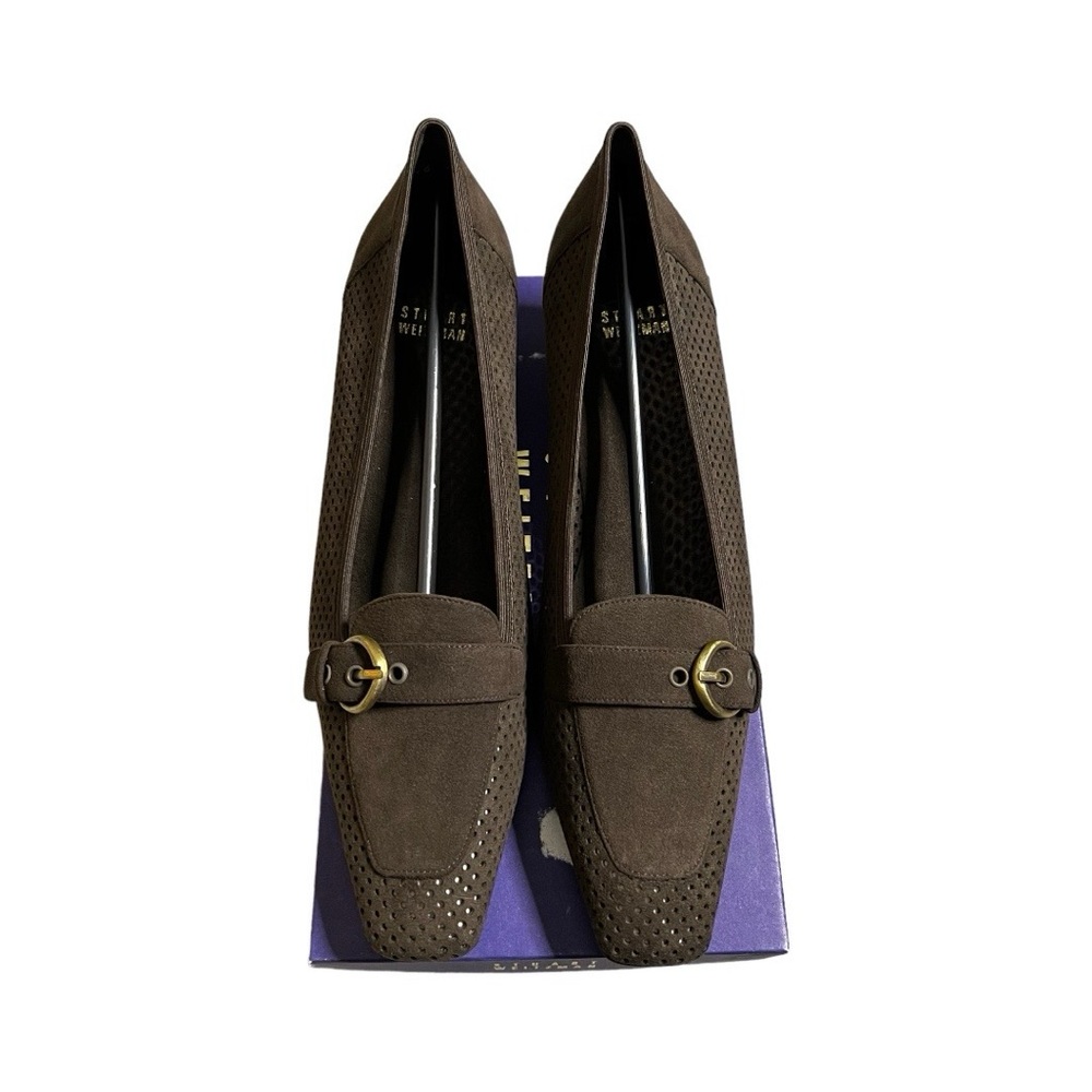 Stuart Weitzman Fairfield Brown Ultra Suede - 10.5